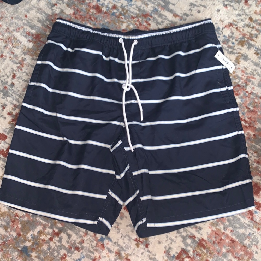 Mama Navy Blue swim trunks